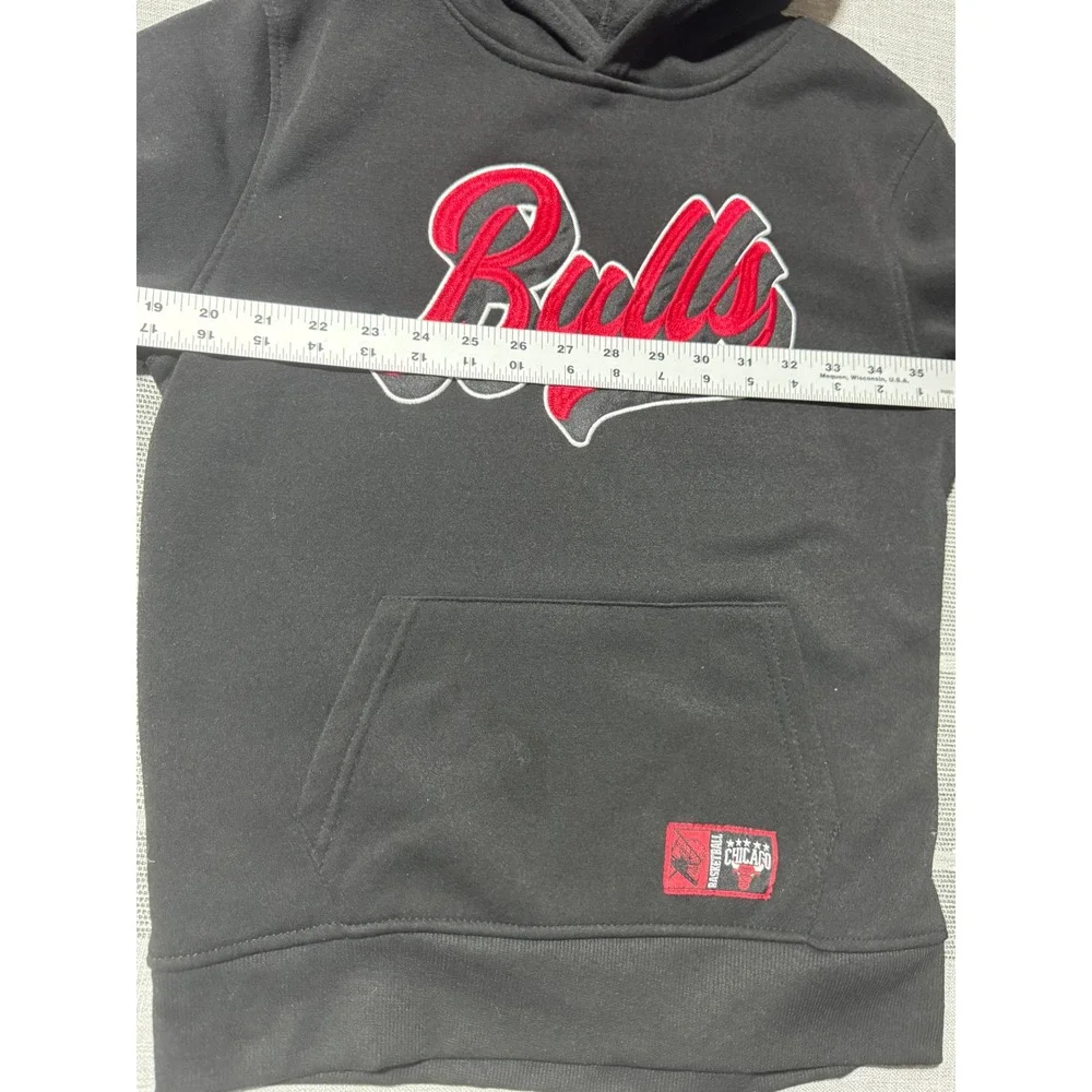 Kids Chicago Bulls NBA‎ Basketball Hoodie Sweatshirt Size 10-12 Black Red